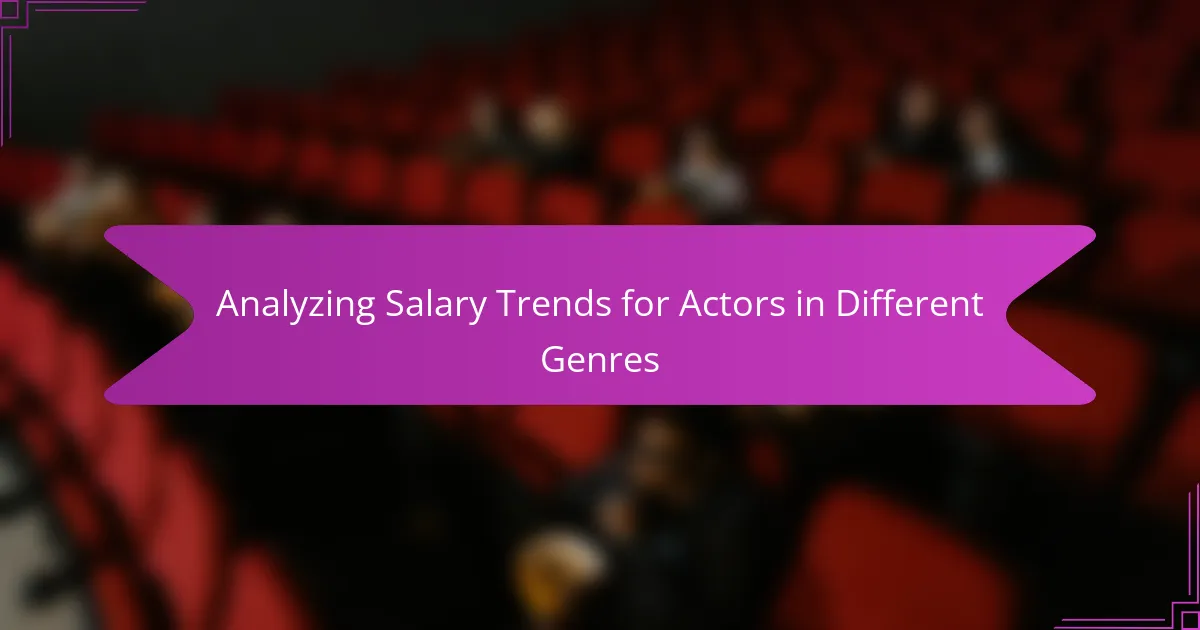 Analyzing Salary Trends for Actors in Different Genres