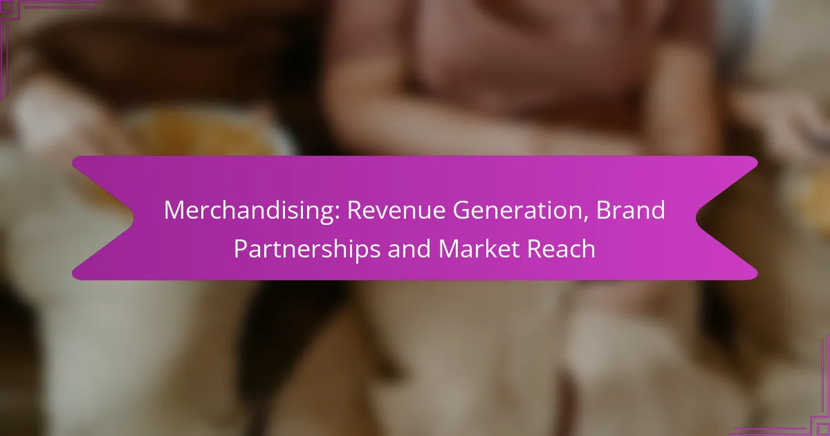 Merchandising: Revenue Generation, Brand Partnerships and Market Reach