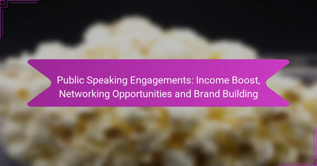 Public Speaking Engagements: Income Boost, Networking Opportunities and Brand Building